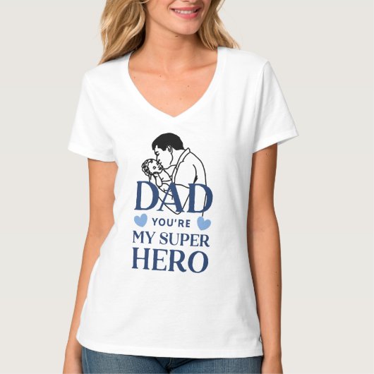 Papa, jij bent mijn superheld T-shirt (Voorkant)