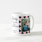 Papa Jij bent mijn Superhero/2 foto's Koffiemok (Voorkant rechts)