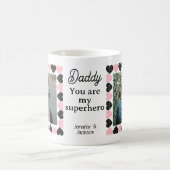 Papa Jij bent mijn Superhero/2 foto's Koffiemok (Center)
