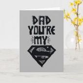 Papa, jij bent mijn Superman Kaart (Gele Bloem)