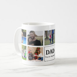 Papa, jij bent mijn wereld Aangepaste foto collage Koffiemok