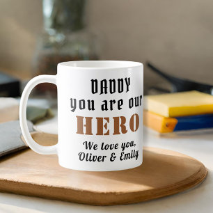 Papa, jij bent onze Held Vaderdag Familie Koffiemok