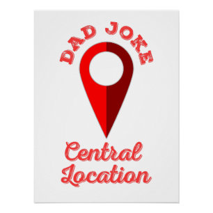 Papa Joke centrale locatie Perfect Poster
