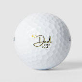 Papa Joke Fuel Modern en Funny Vaderdag Gift Golfballen (Voorkant)