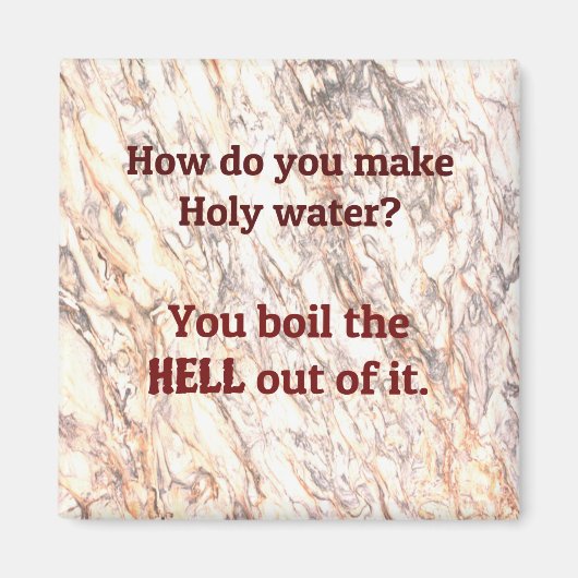 Papa Joke: Hoe maak je heilig water? Magneet (Voorkant)