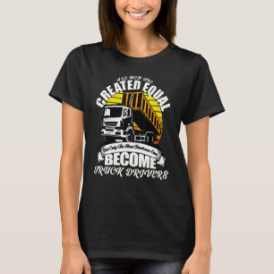Papa Joke Knappe Dump Trucker Tractor Truck Drive T-shirt