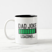 Papa Joke Loading.. Tweekleurige Koffiemok (Links)