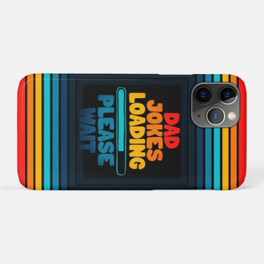 Papa Joke Loading Wacht op design Case-Mate iPhone Case (Achterkant (horizontaal))