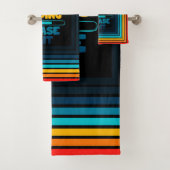 Papa Joke Loading Wacht op tekstopzet Bad Handdoek (Insitu)