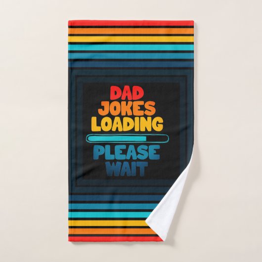 Papa Joke Loading Wacht op tekstopzet Bad Handdoek (Handdoek)