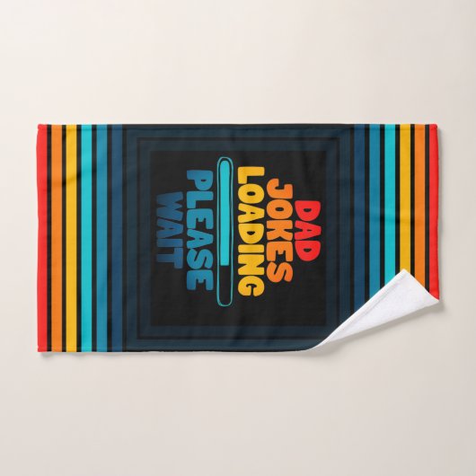 Papa Joke Loading Wacht op tekstopzet Bad Handdoek (Handdoek)