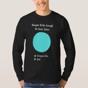 Papa Joke Taartdiagram van Dochter Zoon T-shirt