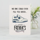 Papa Jokes & Fresh Kicks: De perfecte Vaderdag Kaart (Staand voorkant)