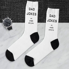 Papa Jokes Funny Novelty Humor Bijschrift Amusant Sokken