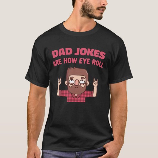 Papa Jokes is hoe ik Funny kan rollen. T-shirt (Voorkant)