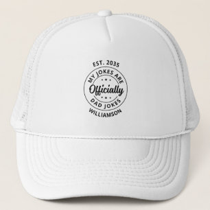 Papa Jokes Vaderdag cadeau voor nieuwe vader om te Trucker Pet