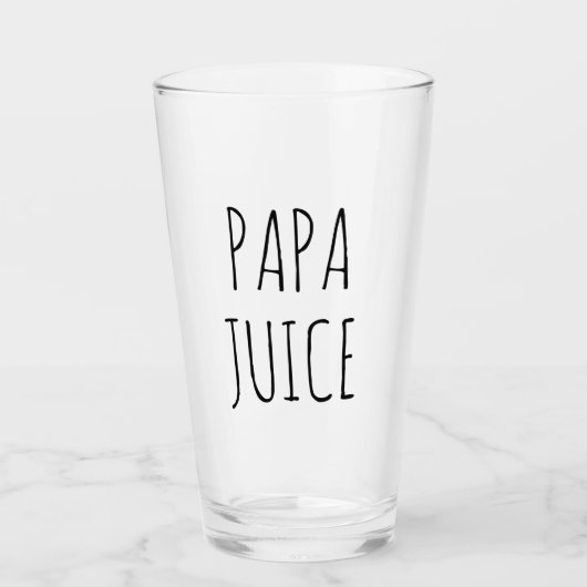 Papa Juice | Glas (Voorkant)