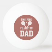 Papa Kampioen Sportieve Monogrammed Ping Pong Ball (Voorkant)