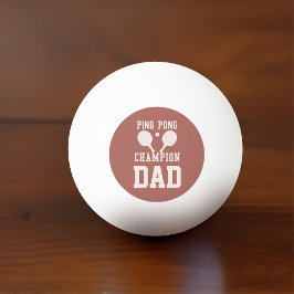 Papa Kampioen Sportieve Monogrammed Ping Pong Ball