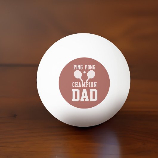 Papa Kampioen Sportieve Monogrammed Ping Pong Ball