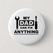 Papa kan alles repareren tekst ontwerp ronde button 5,7 cm (Voorkant)