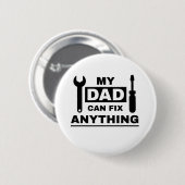 Papa kan alles repareren tekst ontwerp ronde button 5,7 cm (Voorkant /achterkant)