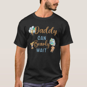 Papa kan bijna wachten genderneutraal baby shower t-shirt