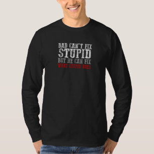 Papa kan geen onstuimige oplossing vinden, maar hi t-shirt