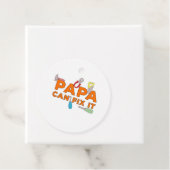 Papa kan het oplossen bedankjes labels (In situ)