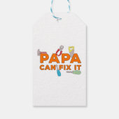 Papa kan het oplossen cadeaulabel (Achterkant)