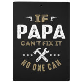 Papa kan het oplossen klembord (Achterkant)