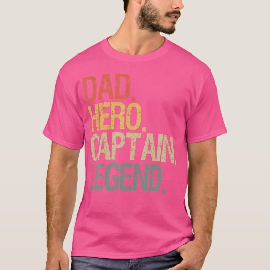 Papa Kapitein Boot T-shirt (Voorkant)
