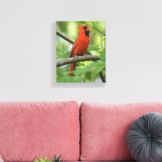 Papa Kardinaal Zingt! Canvas Afdruk (Insitu (Woonkamer))