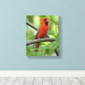 Papa Kardinaal Zingt! Canvas Afdruk (Insitu (Houten vloer))