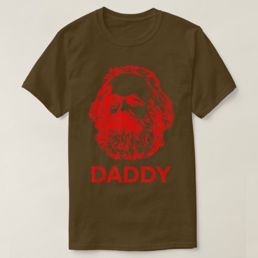 Papa Karl Marx Funny Communist T-shirt (Design voorkant)