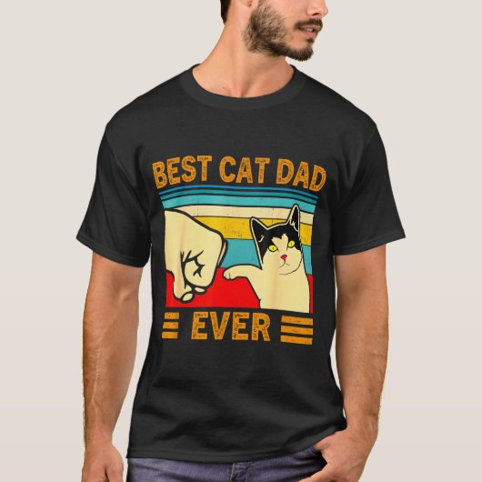 Papa Kattenman Kan Ooit Grappig Kattenliefhebber C T-shirt (Voorkant)