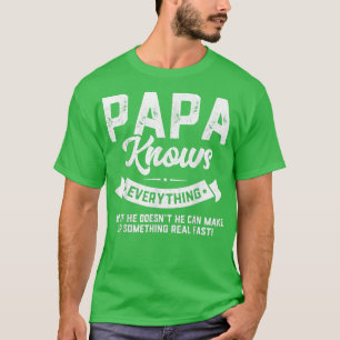 Papa kent alles 60th Gift Funny Vader's Da T-shirt