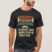 Papa kent alles Funny Vaderdag Gift T-shirt (Voorkant)