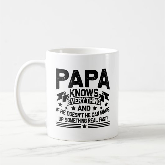 Papa kent alles opa Vaderdag Koffiemok (Links)