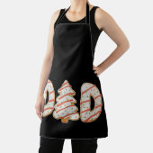 Papa Kerstboom Taart Matching Family Holiday Schort (Insitu)