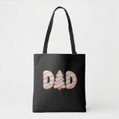 Papa Kerstboom Taart Matching Family Holiday Tote Bag (Voorkant)