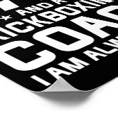 Papa Kickbokstrainer Altijd Gelijk Kickbokstrainer Poster (Hoek)