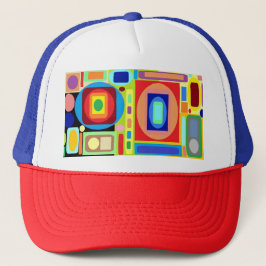 Papa, kids & kinderen abstracte trucker hoed pet