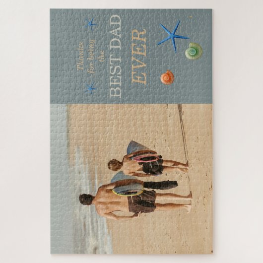  papa & kind foto beste papa ooit legpuzzel (Verticaal)