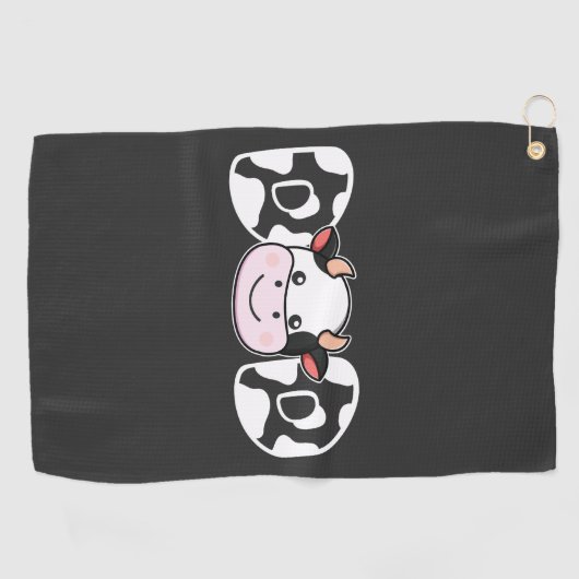 Papa Koe Koe afdrukken Vaderdag Golfhanddoek (Horizontaal)