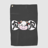 Papa Koe Koe afdrukken Vaderdag Golfhanddoek (Voorkant)