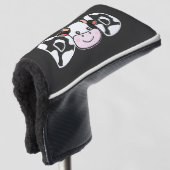 Papa Koeienprint Koeienpatroon Vaderdag Golfheadcover (3/4 voorkant)