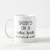 Papa Koffie Break Grappige Mok voor Papa (Links)