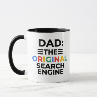 Papa koffiemok - Originele zoekmachine grappig cad Mok