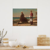 Papa komt eraan! 1873 Winslow Homer Fine Art Poster (Keuken)